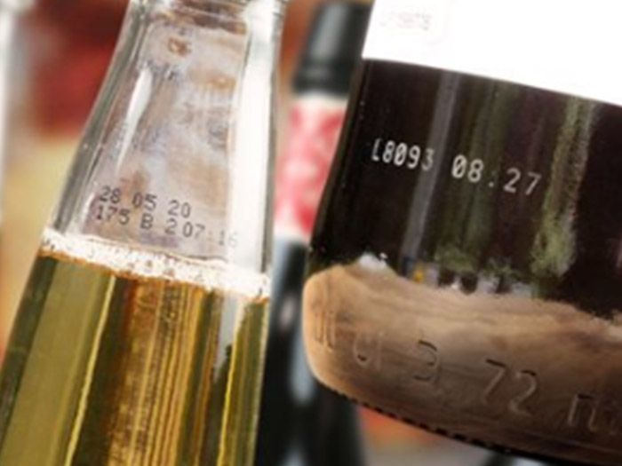 酒產(chǎn)品噴碼機(jī)激光機(jī)對比印效果